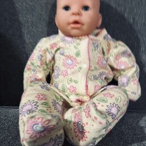 Zapf Creation Baby Born Doll Kids 17 Inch Cream Floral Sleeper Realistic Toy